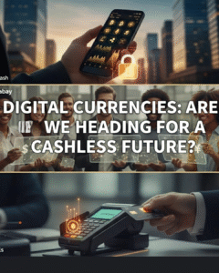 three image split: top pic is of a hand holding a cell phone with a cityscape in the background; the middle pic is a group of business women around a table in a conference room; the bottom is of a credit card reader.